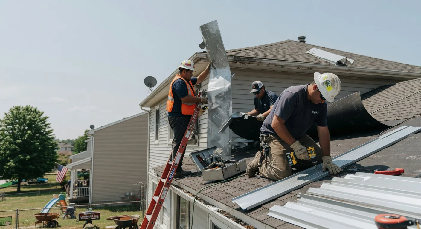 Storm Damage Metal Roof Repair in Grand Junction, IA
